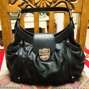 LAUREN RALPH LAUREN LEATHER HOBO W/ SIDE POCKETS!!